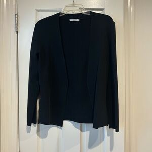 MM Lafleur Black Blazer Classic Open Front